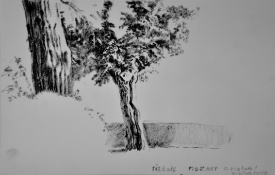 Cécile Ravel - dessin Impression #33 - Toscane